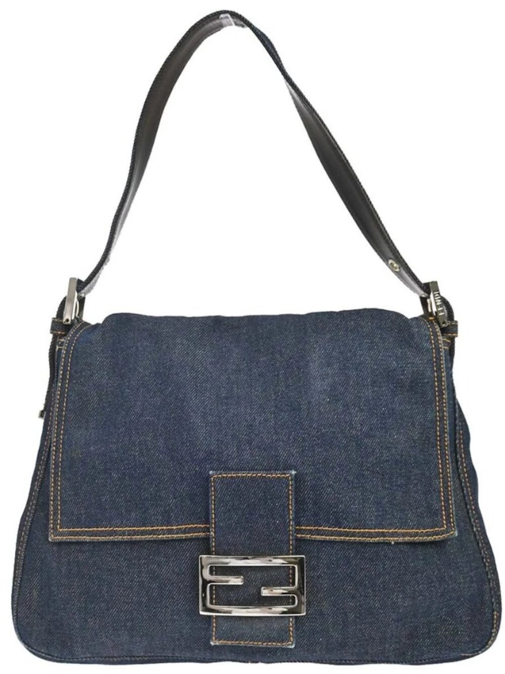 Fendi Indigo Denim Mamma Baguette Handbag 2370.26325 197881
